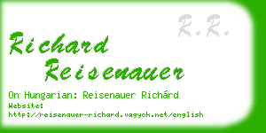 richard reisenauer business card
